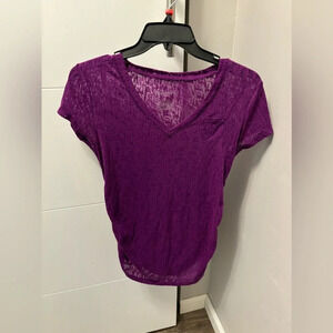 Liz Lange Maternity Purple T Shirt Size S